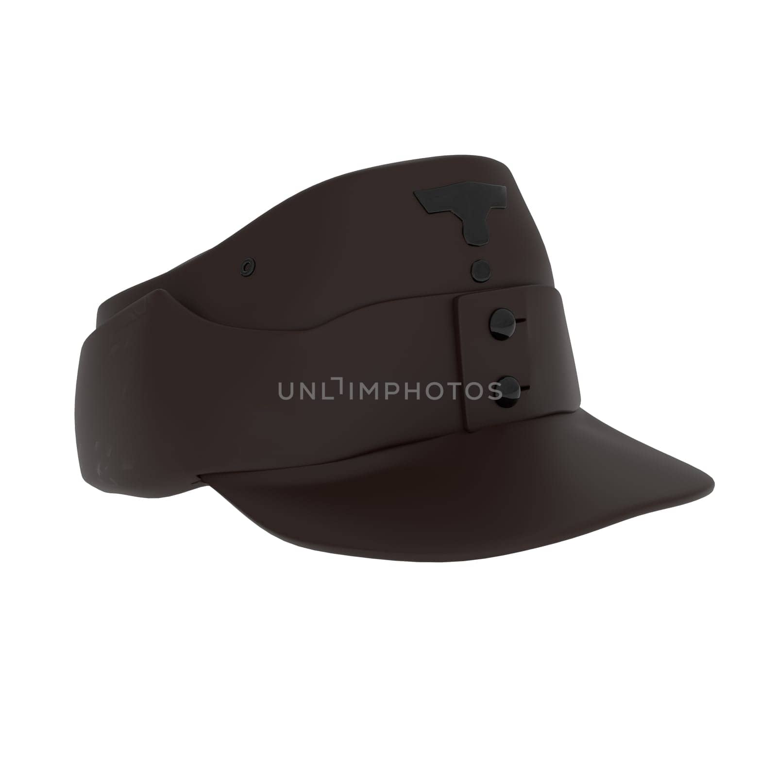 Commander Cap isolated on white background. High quality 3d illustration