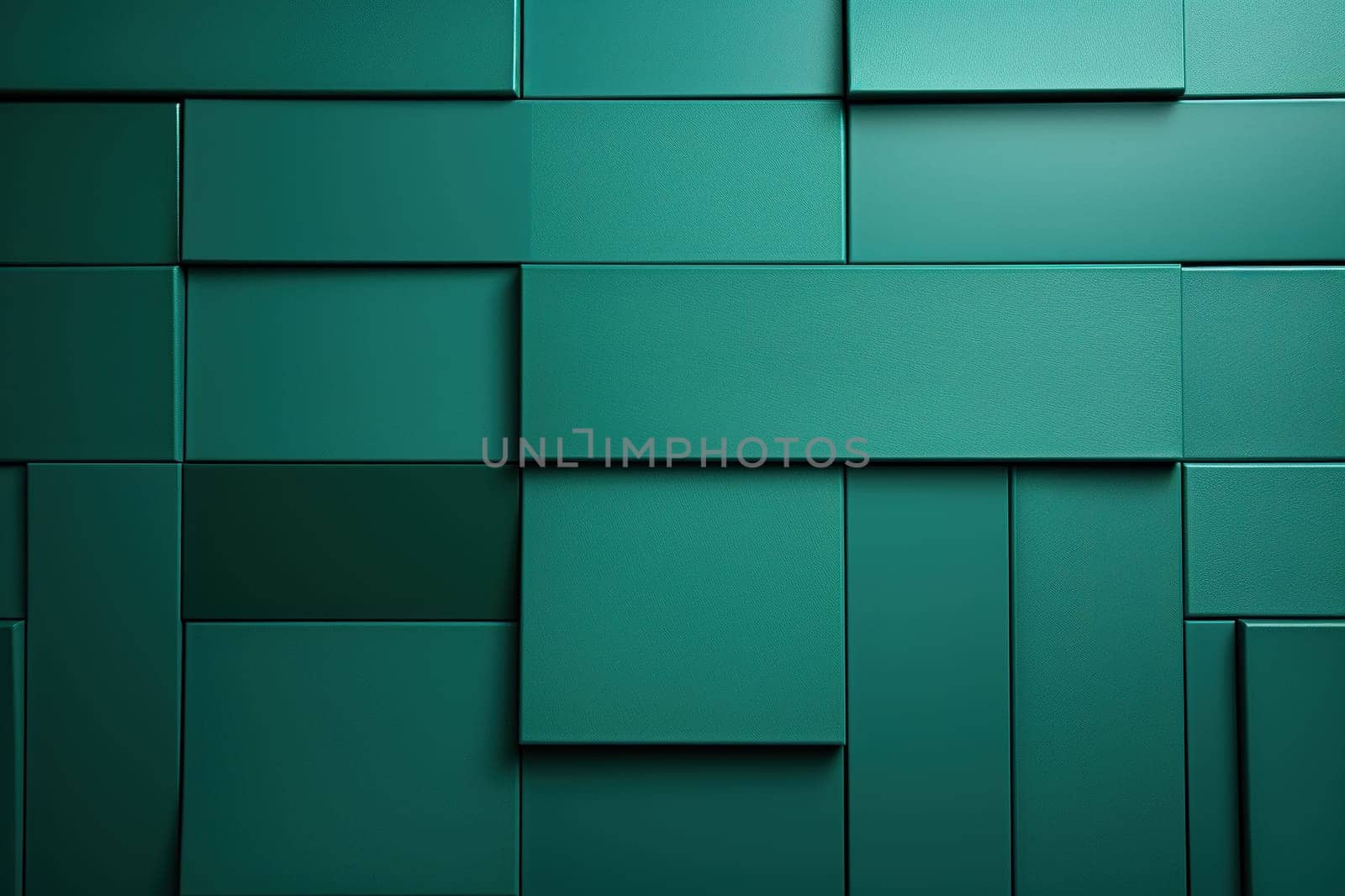 Abstract stylish green, turquoise geometric background. Generated by artificial intelligence by Vovmar