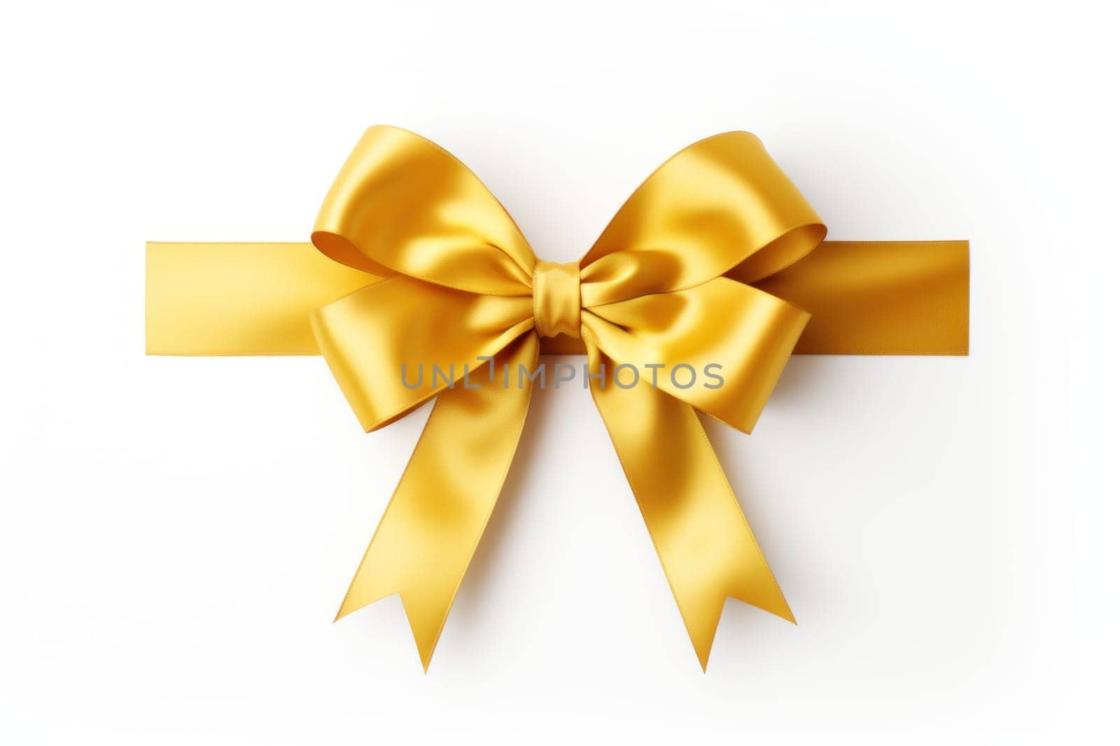 A minimalist representation of a Goldenrod ribbon. Generative AI.