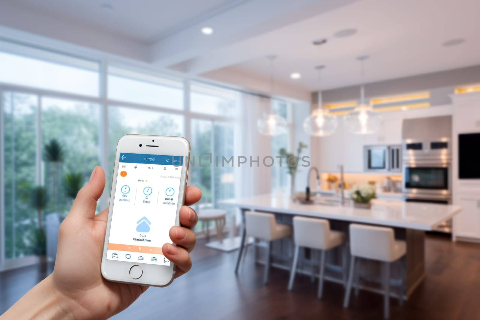 Smart home solutions, remote control via mobile devices and energy optimization. Generative AI.