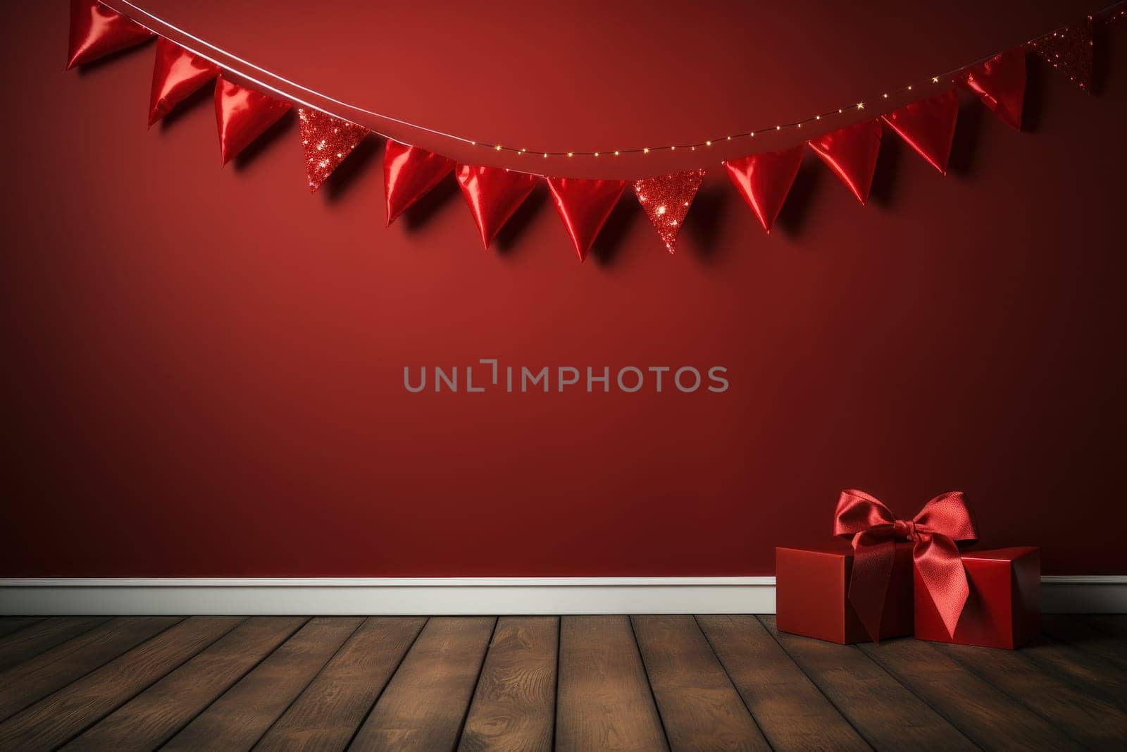 Happy new year frame banner. Generative AI.