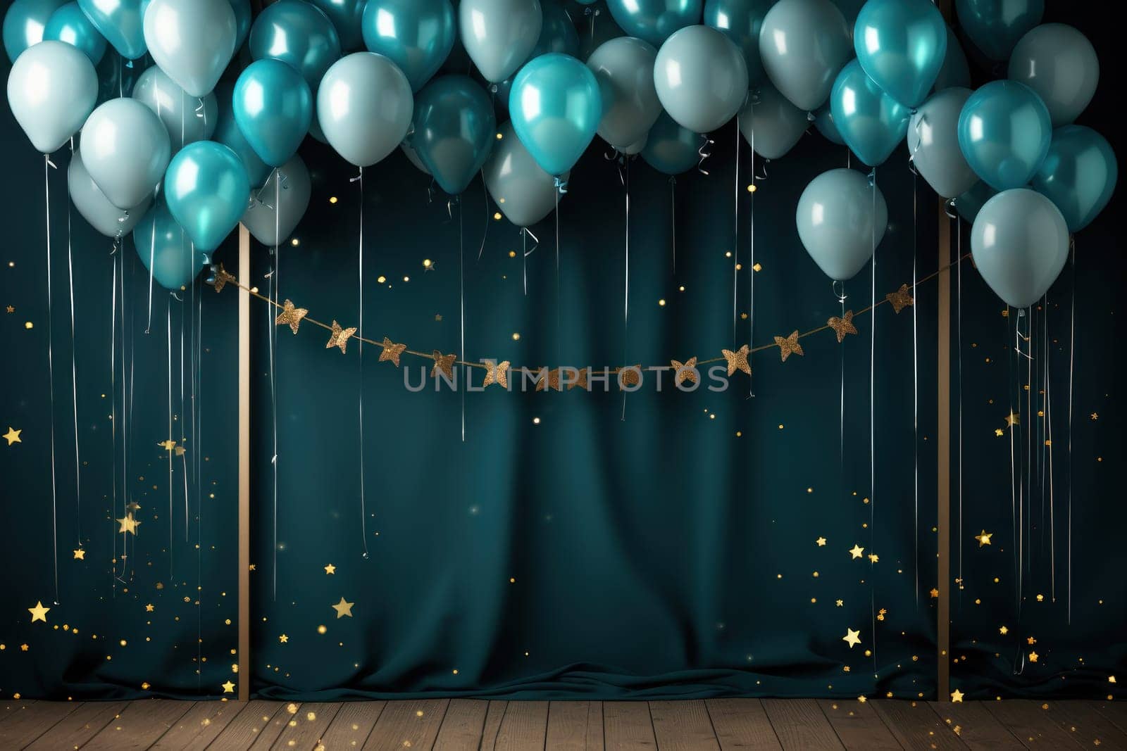 Happy new year frame banner. Generative AI.