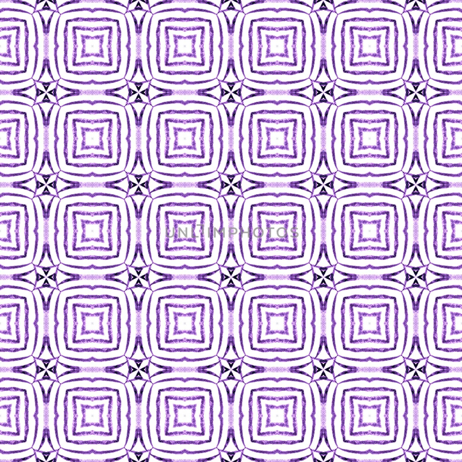 Ethnic hand painted pattern. Purple optimal boho by beginagain