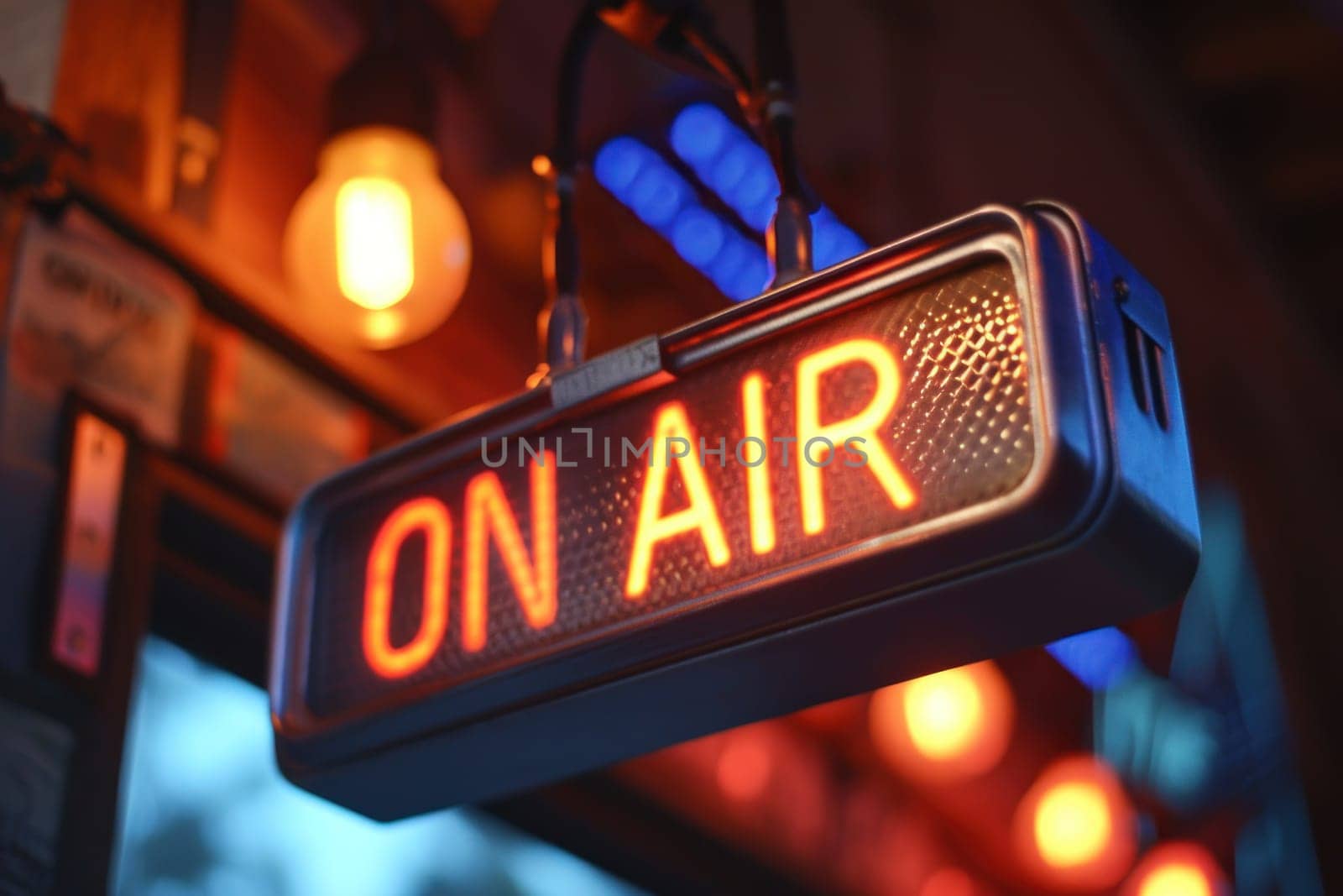 The indicator light shows the word ON AIR. Generative AI.
