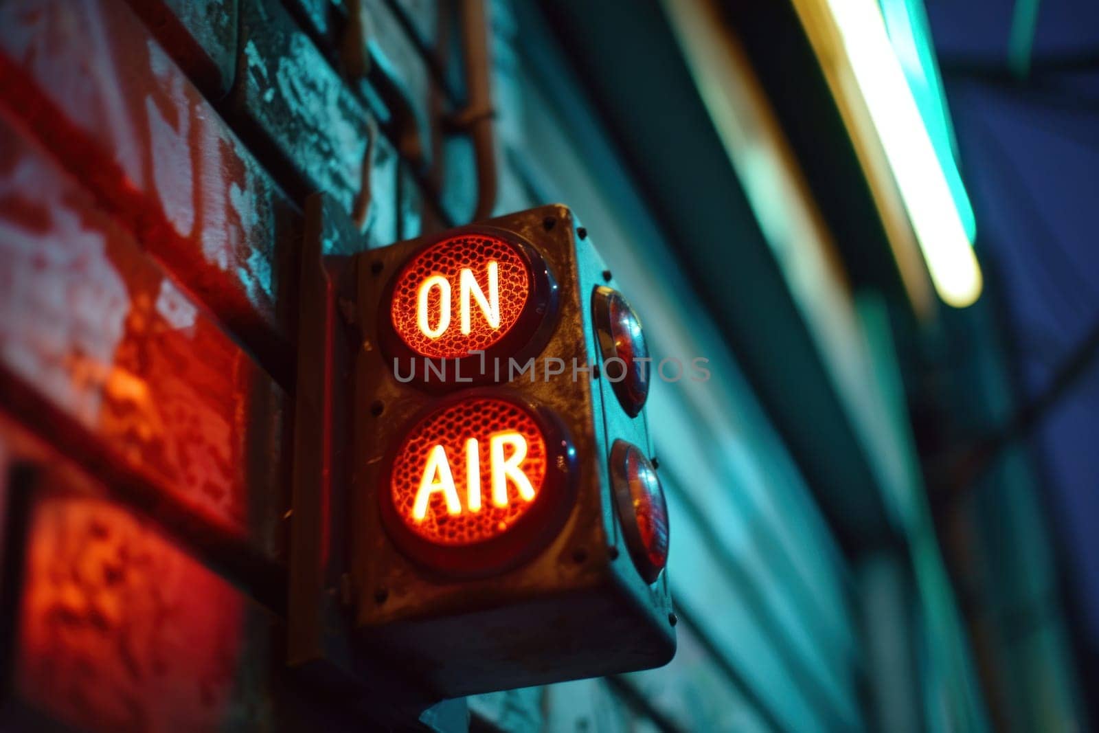 The indicator light shows the word ON AIR. Generative AI.