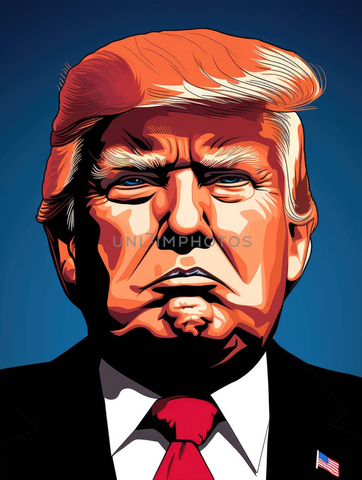 Donald Trump portrait by palinchak