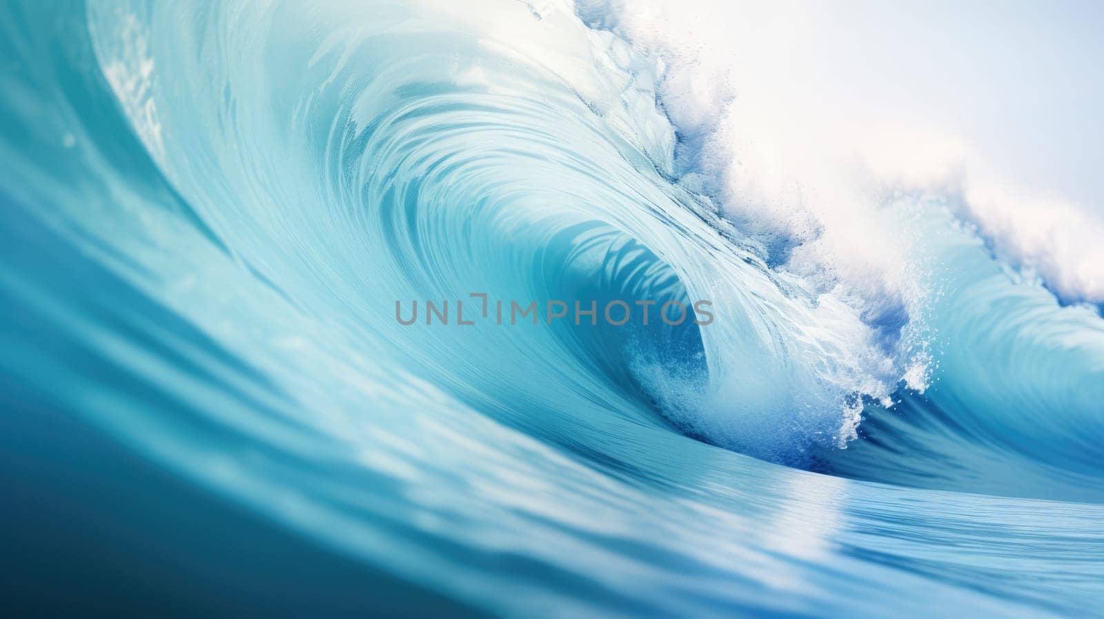 Huge wave breaking with a lot of spray and splash by palinchak