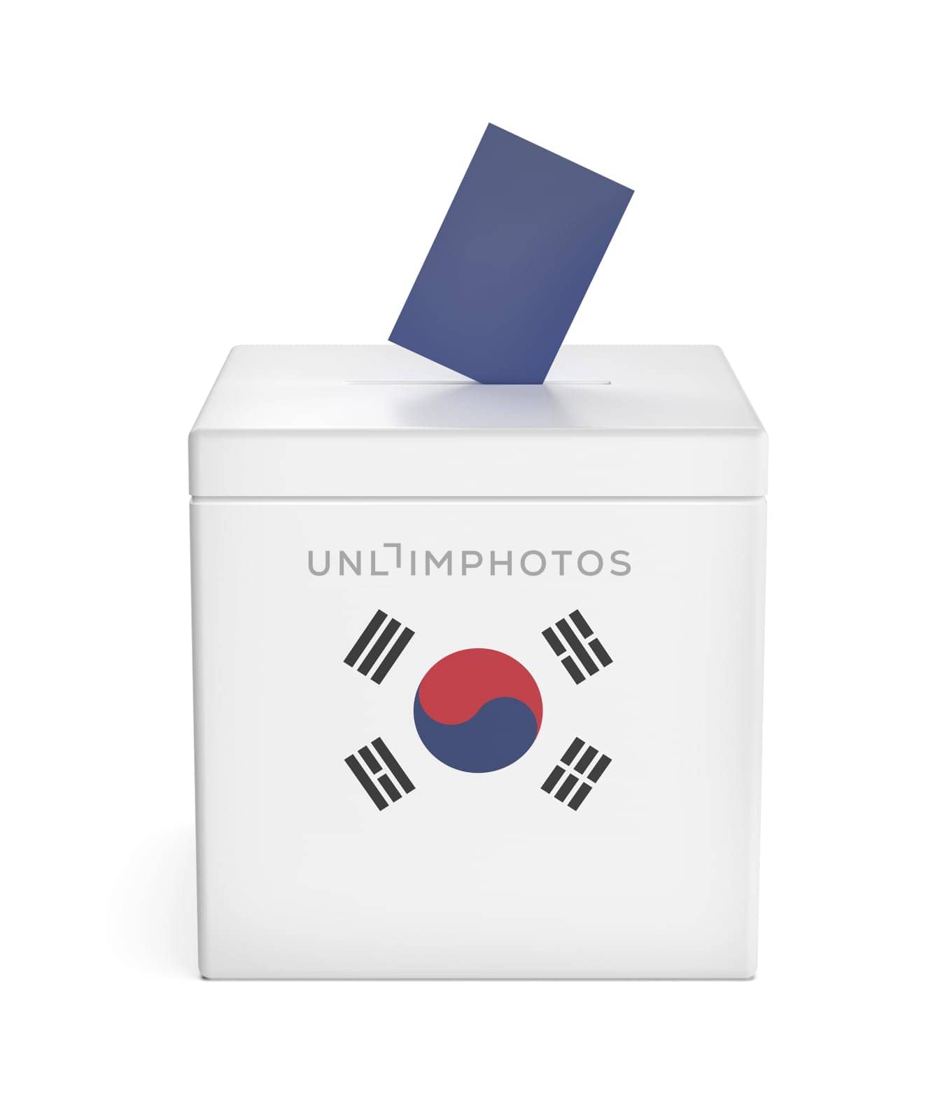 Ballot box with national flag of the Republic of Korea
 by magraphics