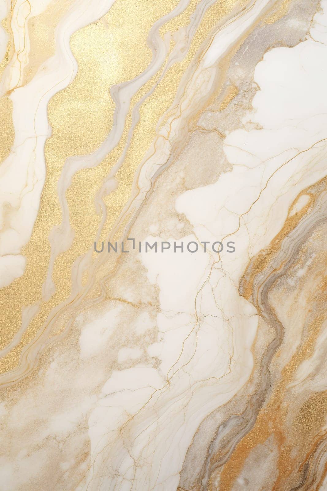 Sumptuous beige marble texture with golden veins, perfect for creating a luxurious backdrop for home decor, elegant stationery, or upscale marketing materials. Vertical format. Generative AI. by creativebird