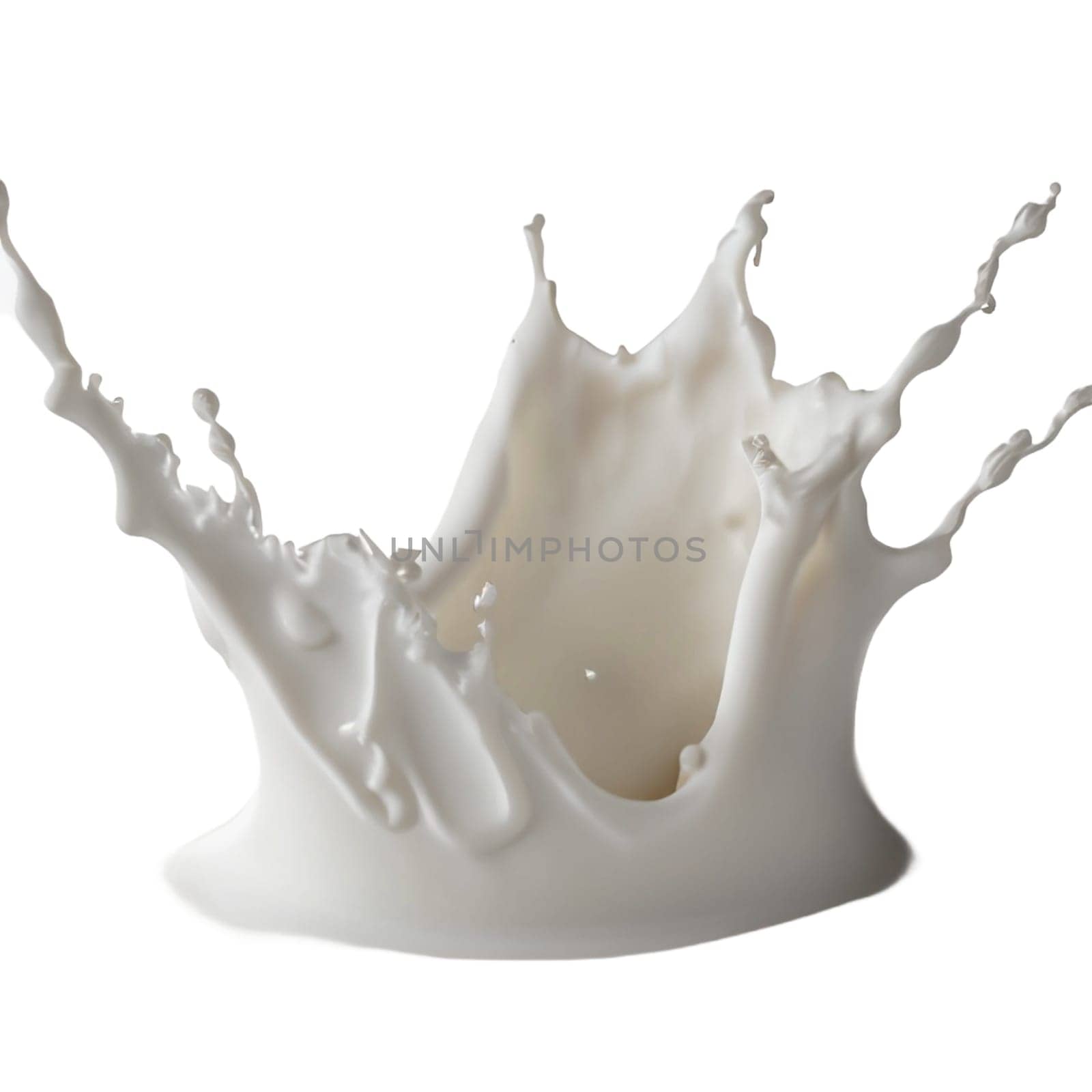 Pouring milk splash isolated on white background. Splash of milk or cream isolated on white background With clipping path. png image by Costin