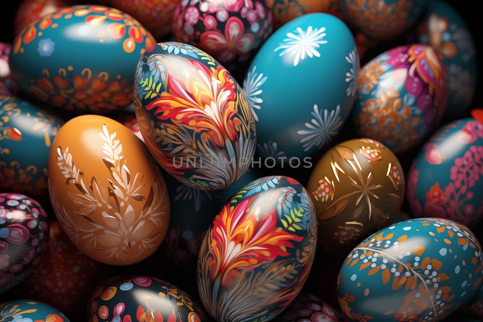 easter colorful eggs by Nadtochiy
