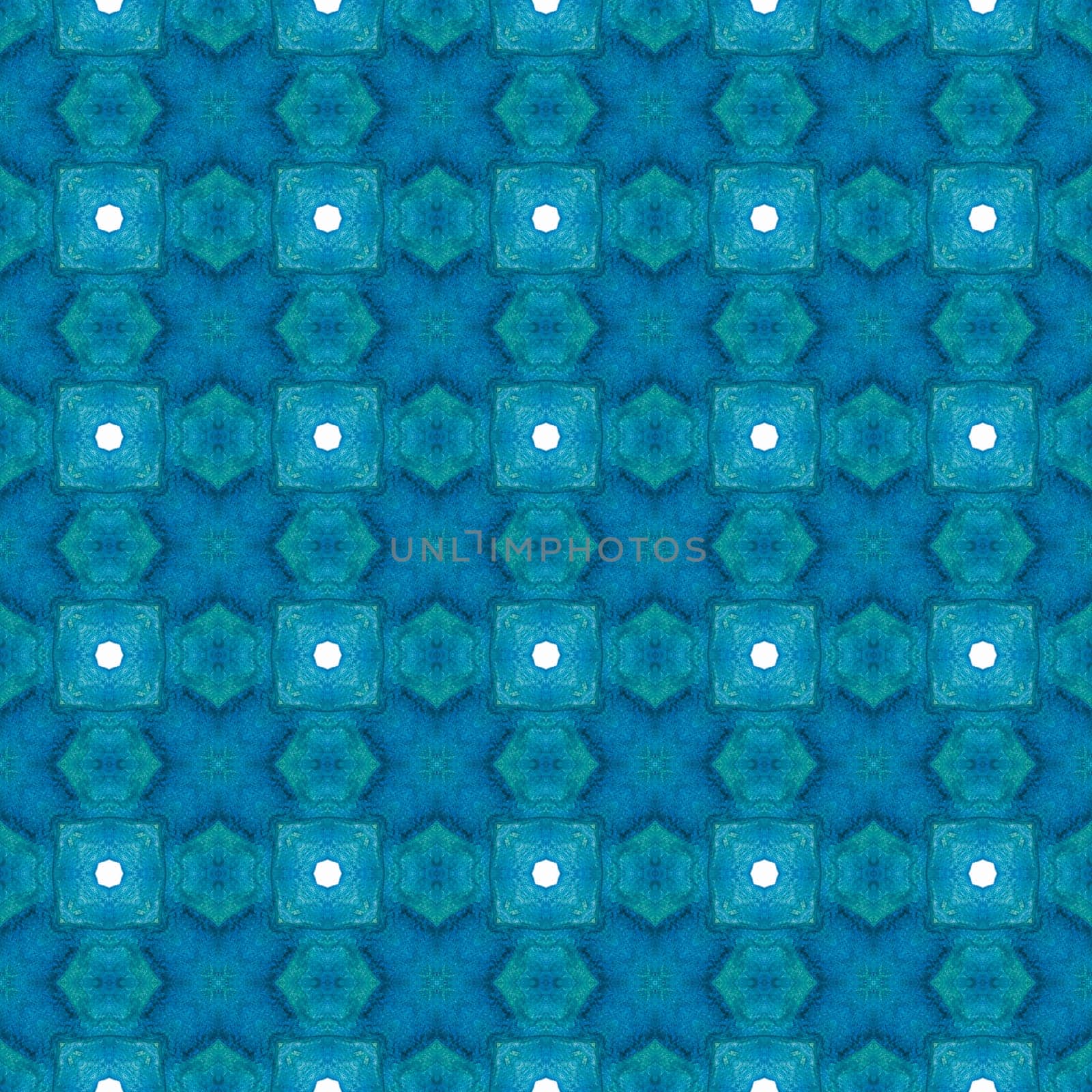 Ethnic hand painted pattern. Blue uncommon boho by beginagain