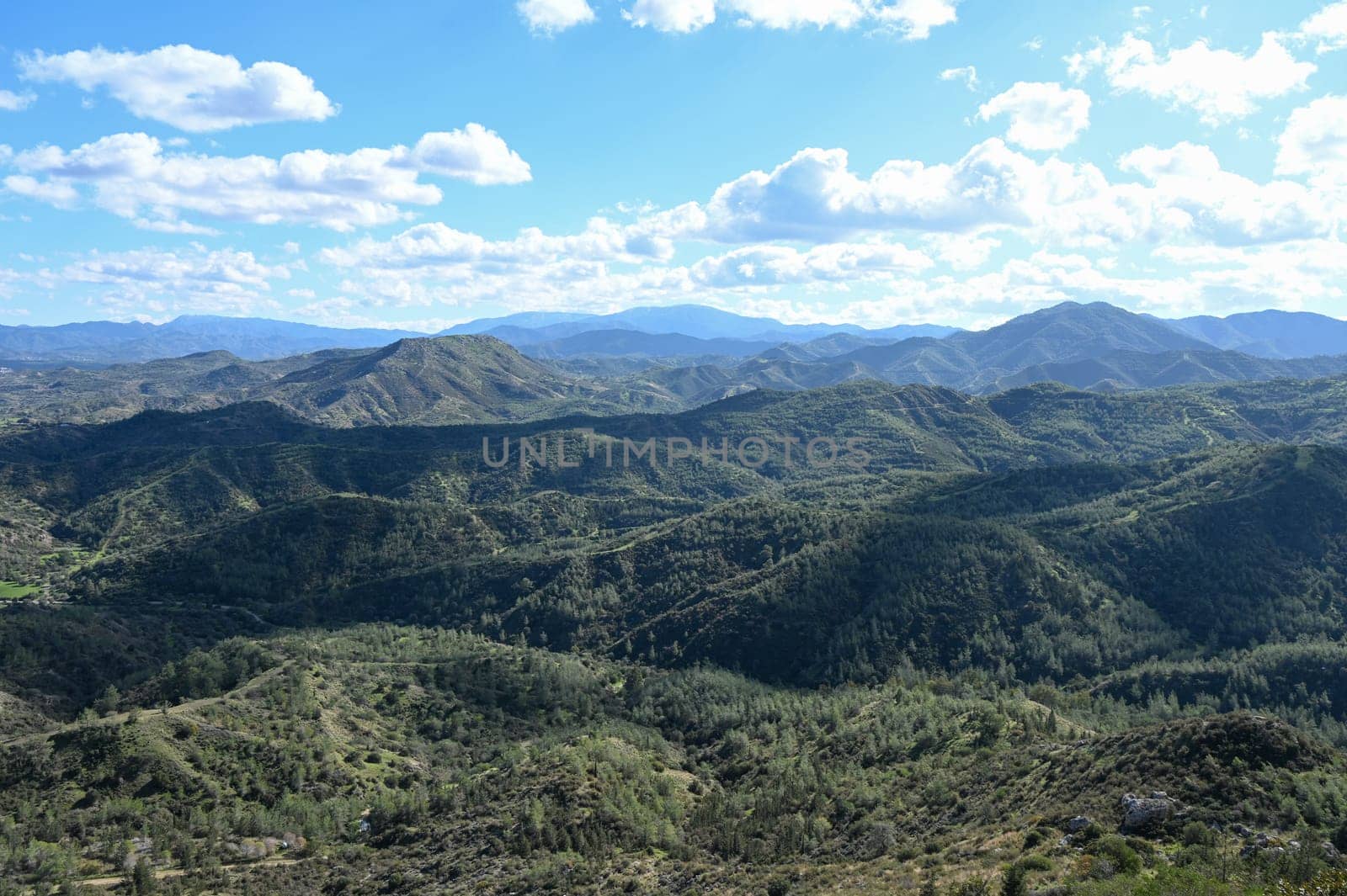 beautiful mountains in cyprus in winter 1