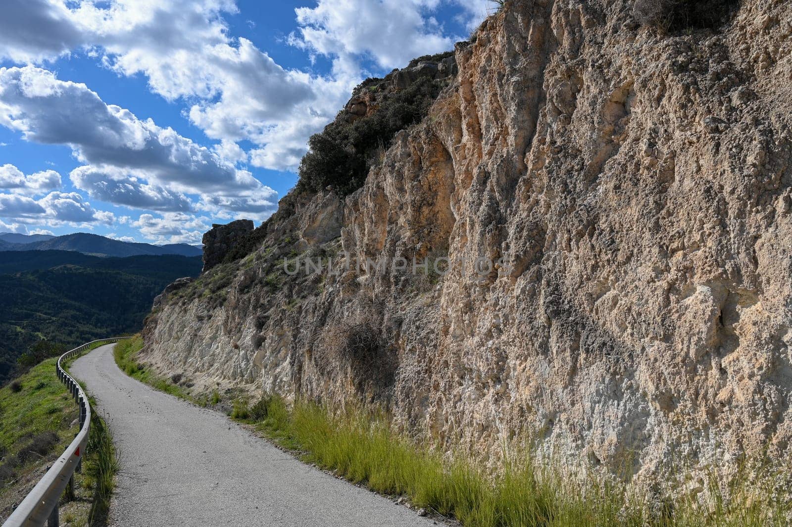 road in the mountains of Northern Cyprus in winter 7