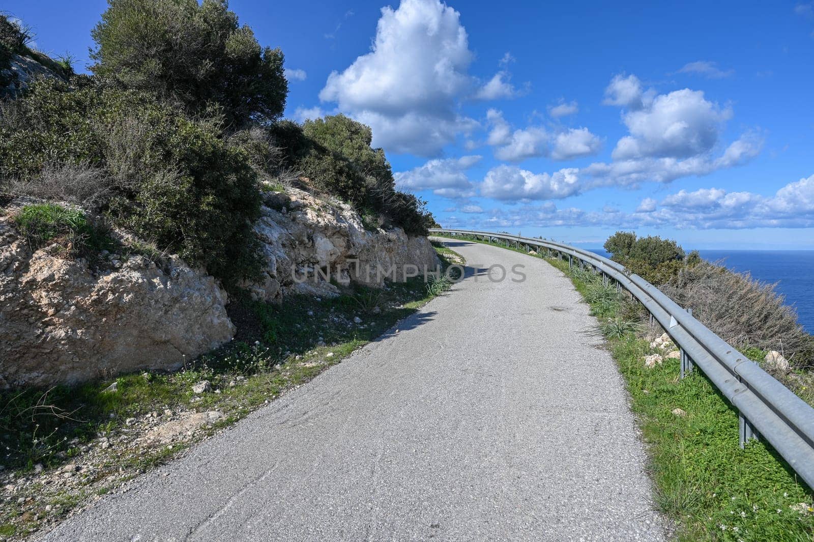 road in the mountains of Northern Cyprus in winter 11