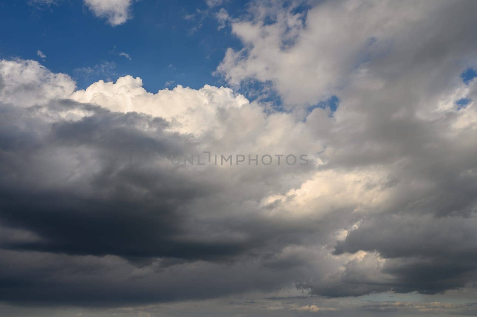 dramatic clouds in cyprus in winter