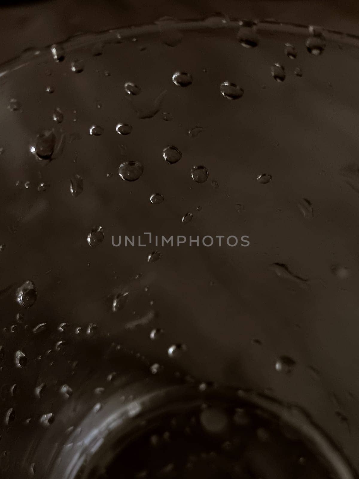 Drops of freshness on a glass. High quality photo