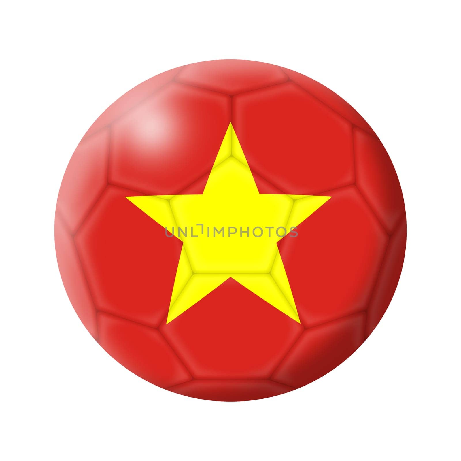 Vietnam soccer ball football illustration by VivacityImages