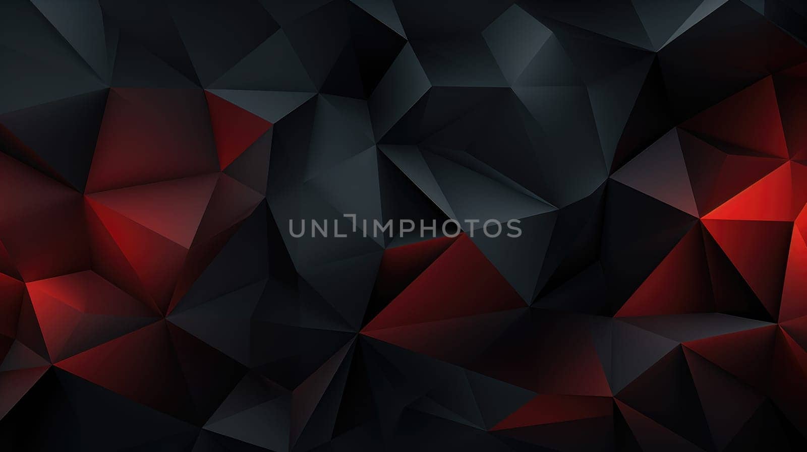 Low poly triangle pattern background, Web profile banner backgrounds, AI Generative by nijieimu