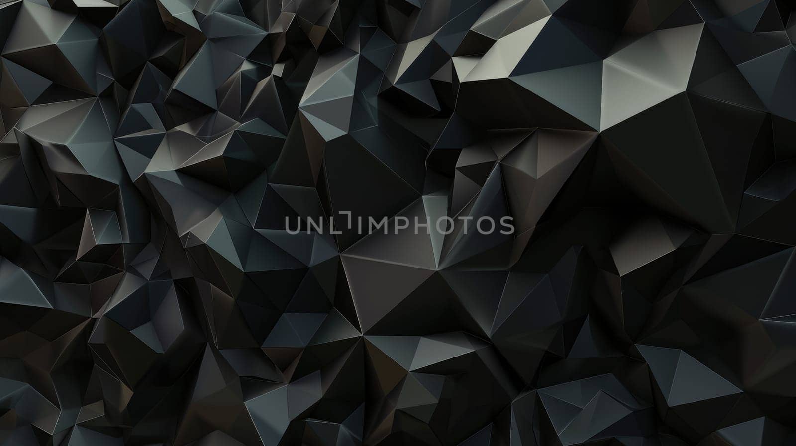 abstract polygonal background, abstract black crystal background, Dark geometric poly background by nijieimu
