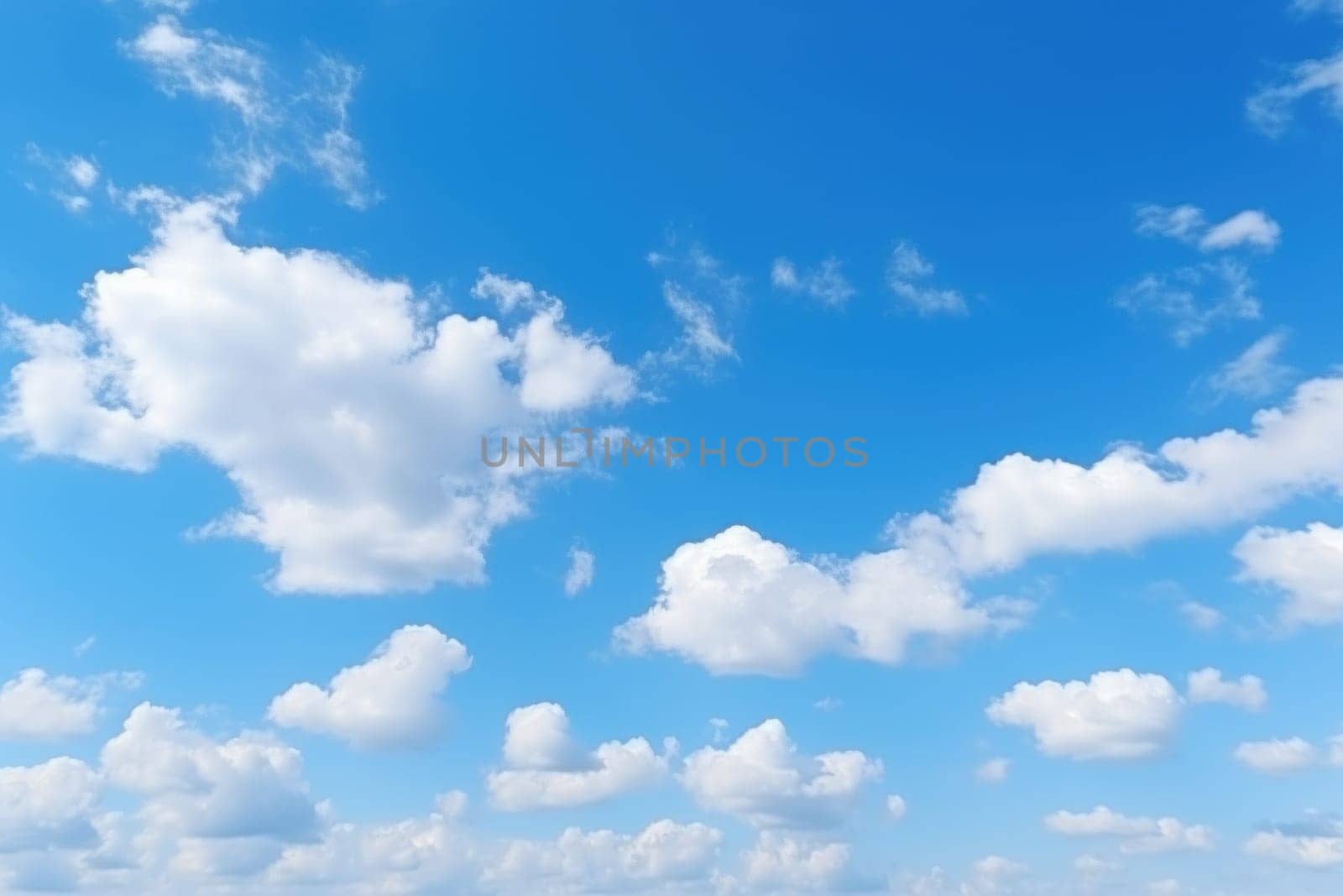 Blue sky background with tiny clouds wallpaper by nijieimu