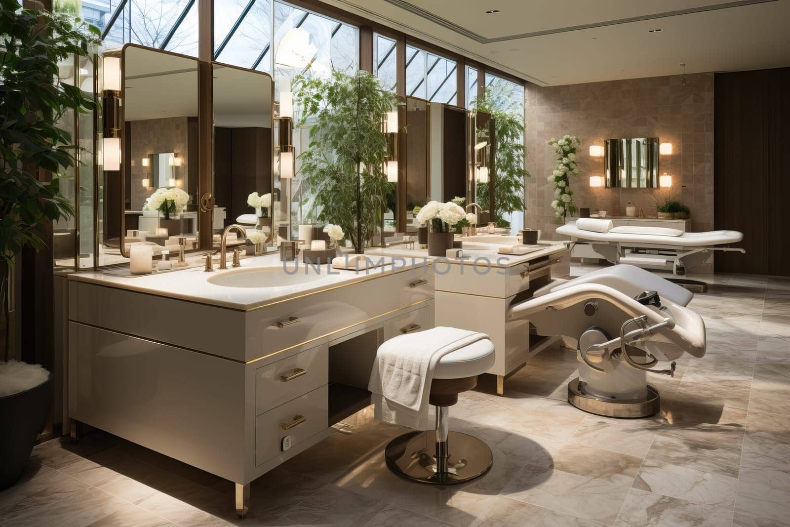 Luxurious interior in the spa salon. by Niko_Cingaryuk