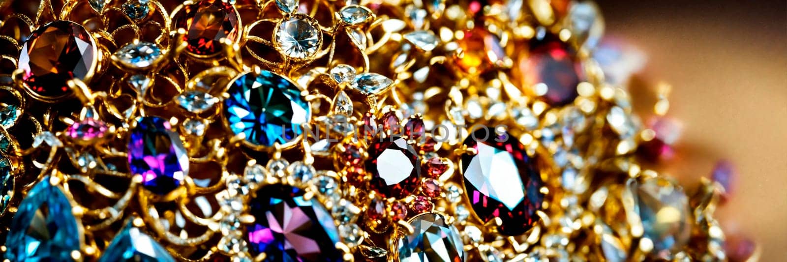 precious stones rings gold. Selective focus. by yanadjana