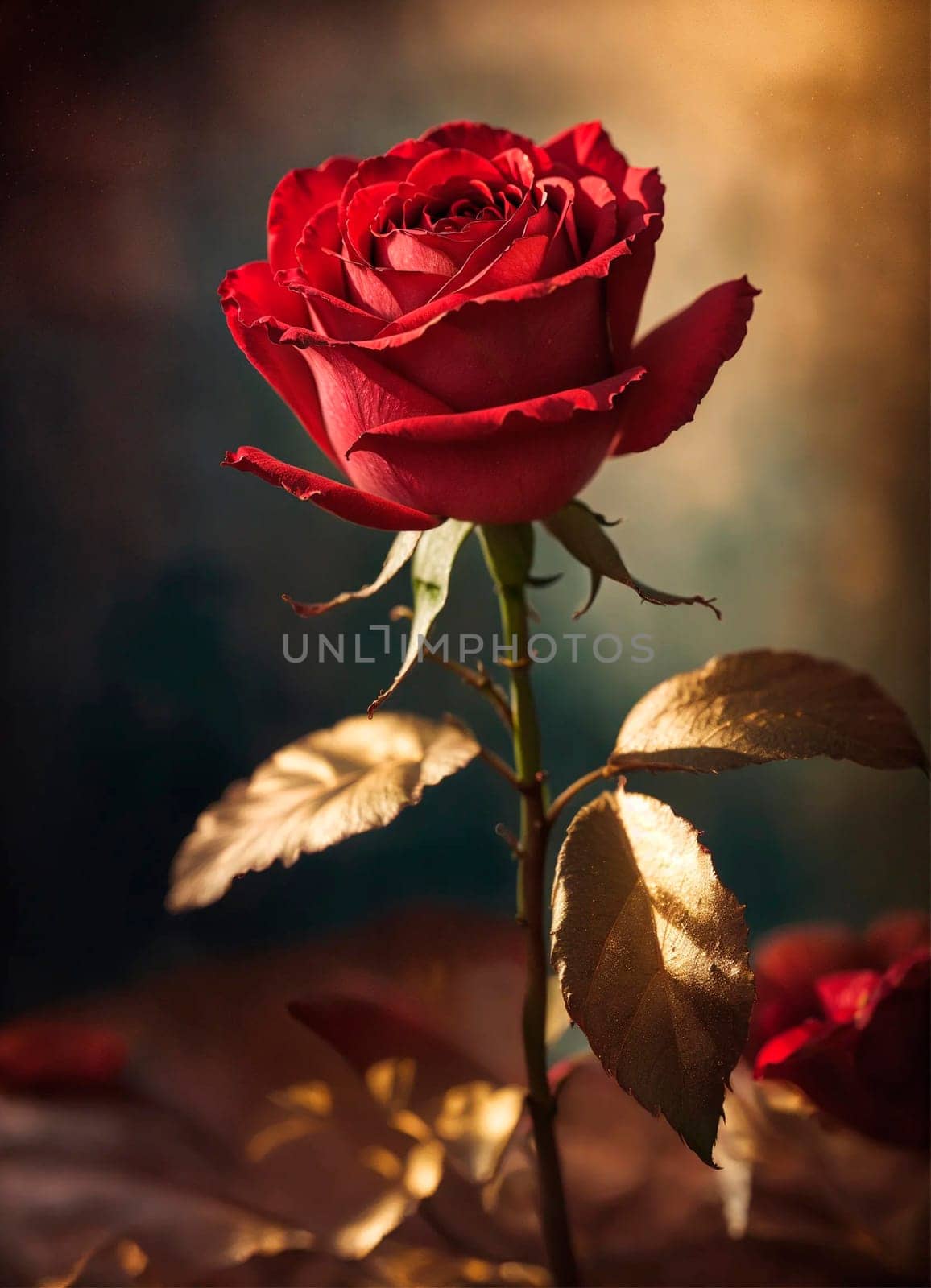 golden gift rose close up. Selective focus. by yanadjana