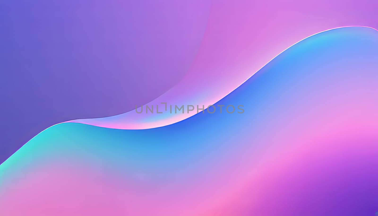 Abstract wavy holographic iridescent gradient wallpaper by Andre1ns