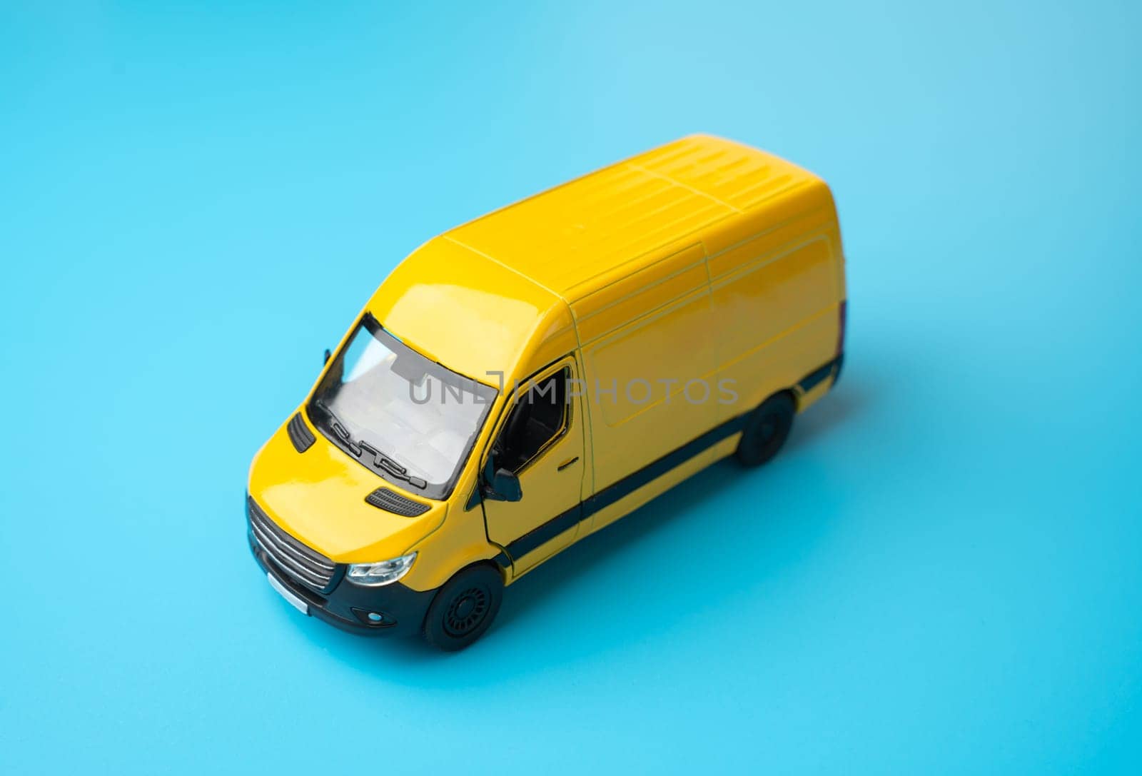 Yellow delivery van. Delivery of mail and cargo. Efficiency, speed, and reliability in transportation and logistics. Delivering goods and services. E-commerce, retail, or distribution networks. by iLixe48