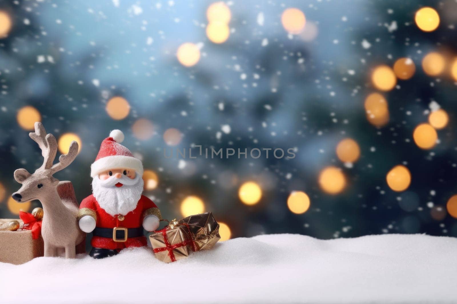 Christmas banner with Christmas decoration background.