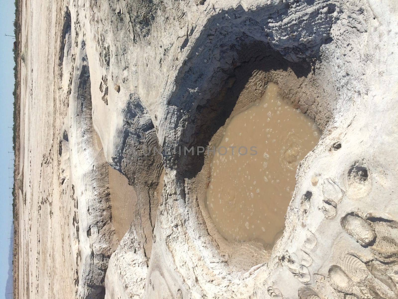 Salton Sea Mud Pots, Geothermal Activity in Southern California, near Calipatra. High quality photo