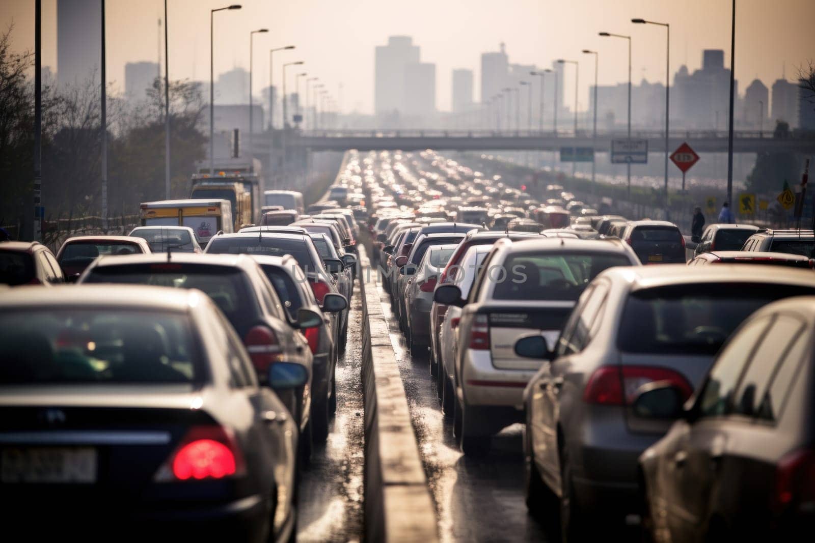 Photo of Stressful moment during a traffic jam.