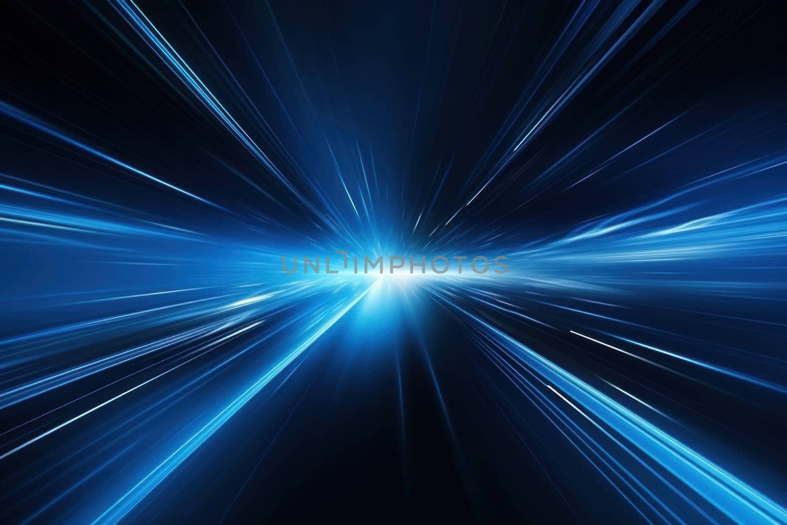 Abstract image of speed motion light on a dark background.