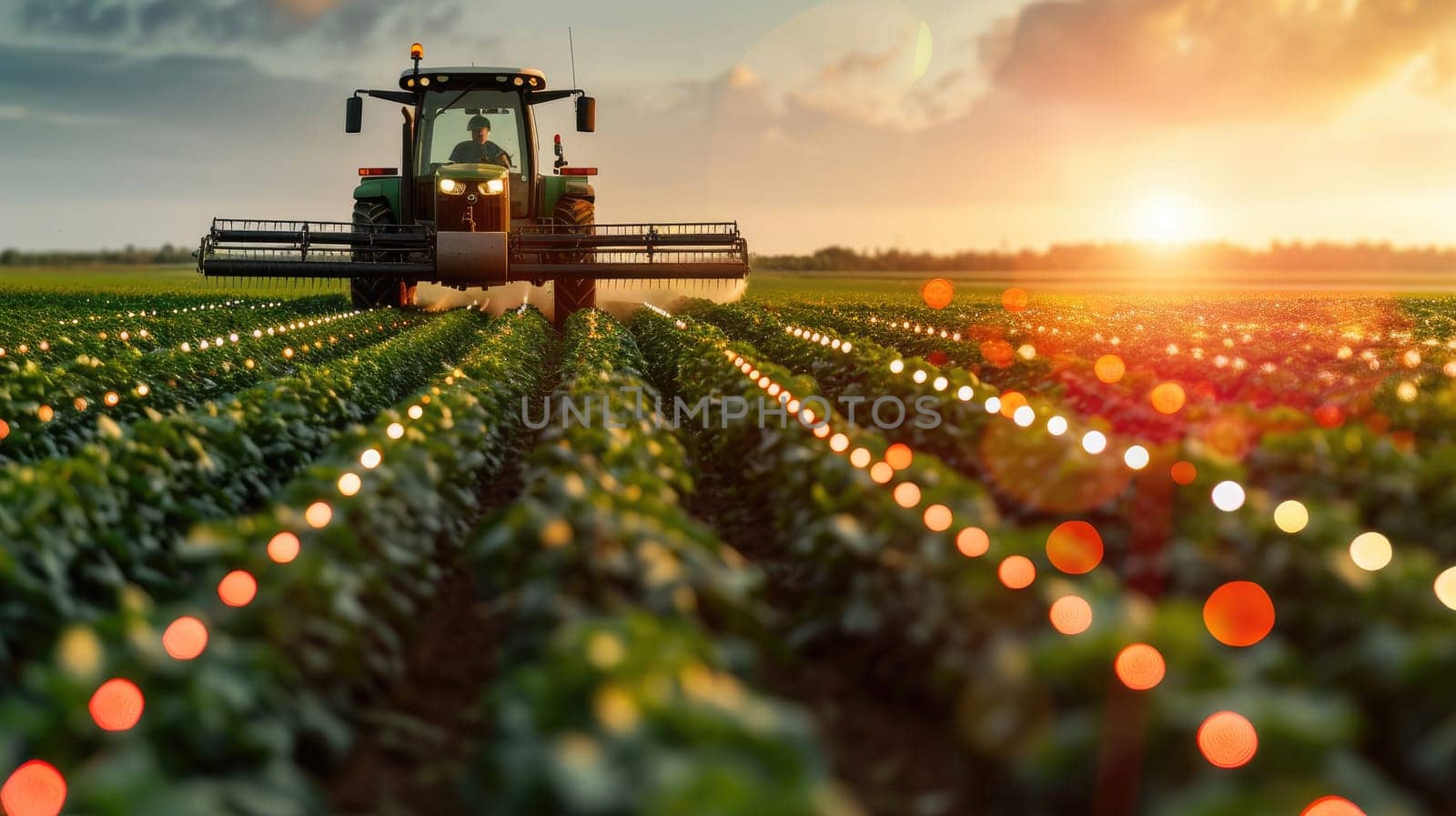 technology in farming, Precision farming system uses artificial intelligence to optimize crop yields.