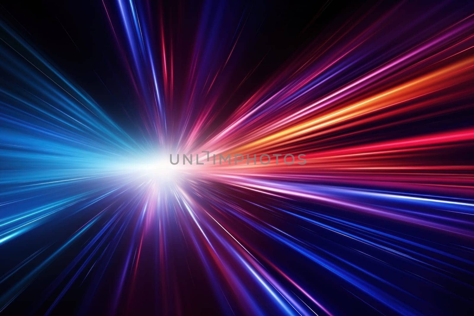 Abstract image of speed motion light on a dark background.