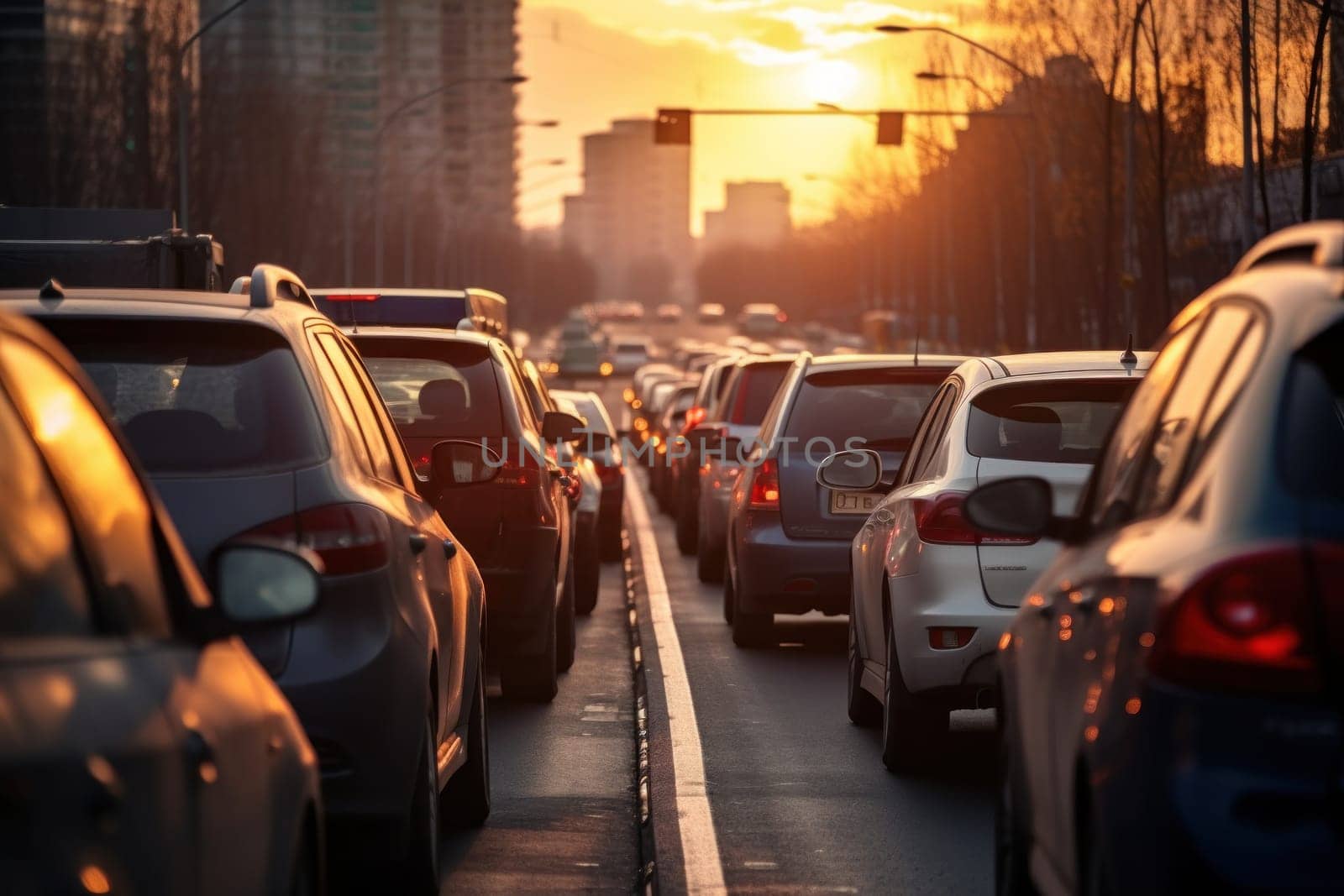 Photo of Stressful moment during a traffic jam.