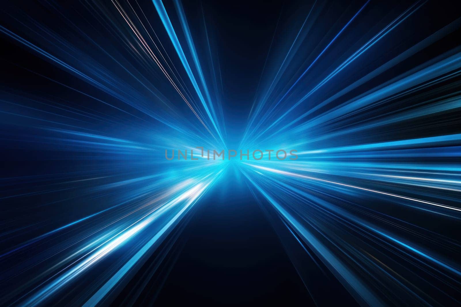 Abstract image of speed motion light on a dark background.