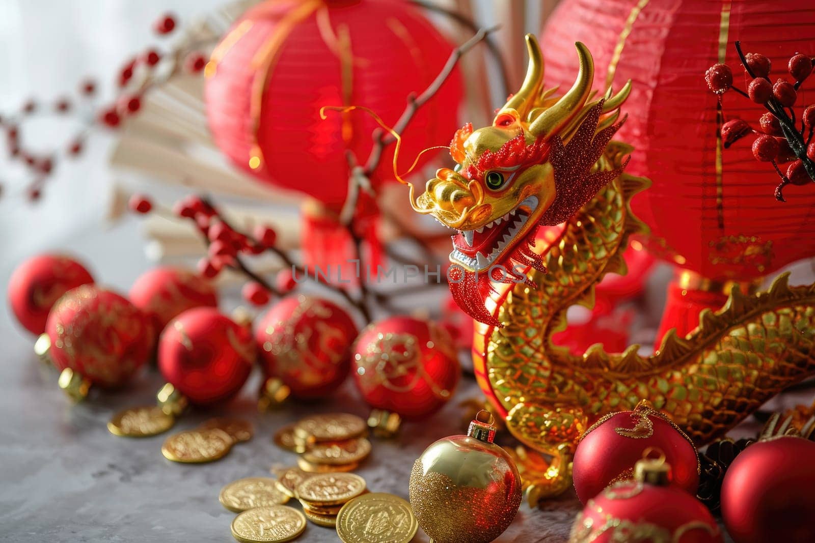 Happy Chinese new year, Dragon Zodiac, Chinese golden dragon, greeting cards and banners.