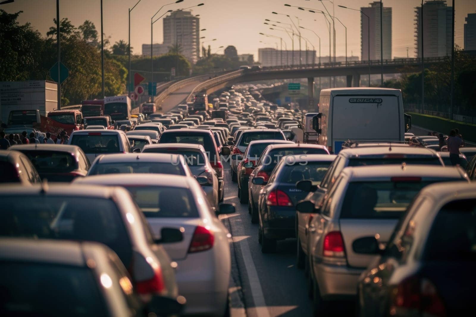 Photo of Stressful moment during a traffic jam.