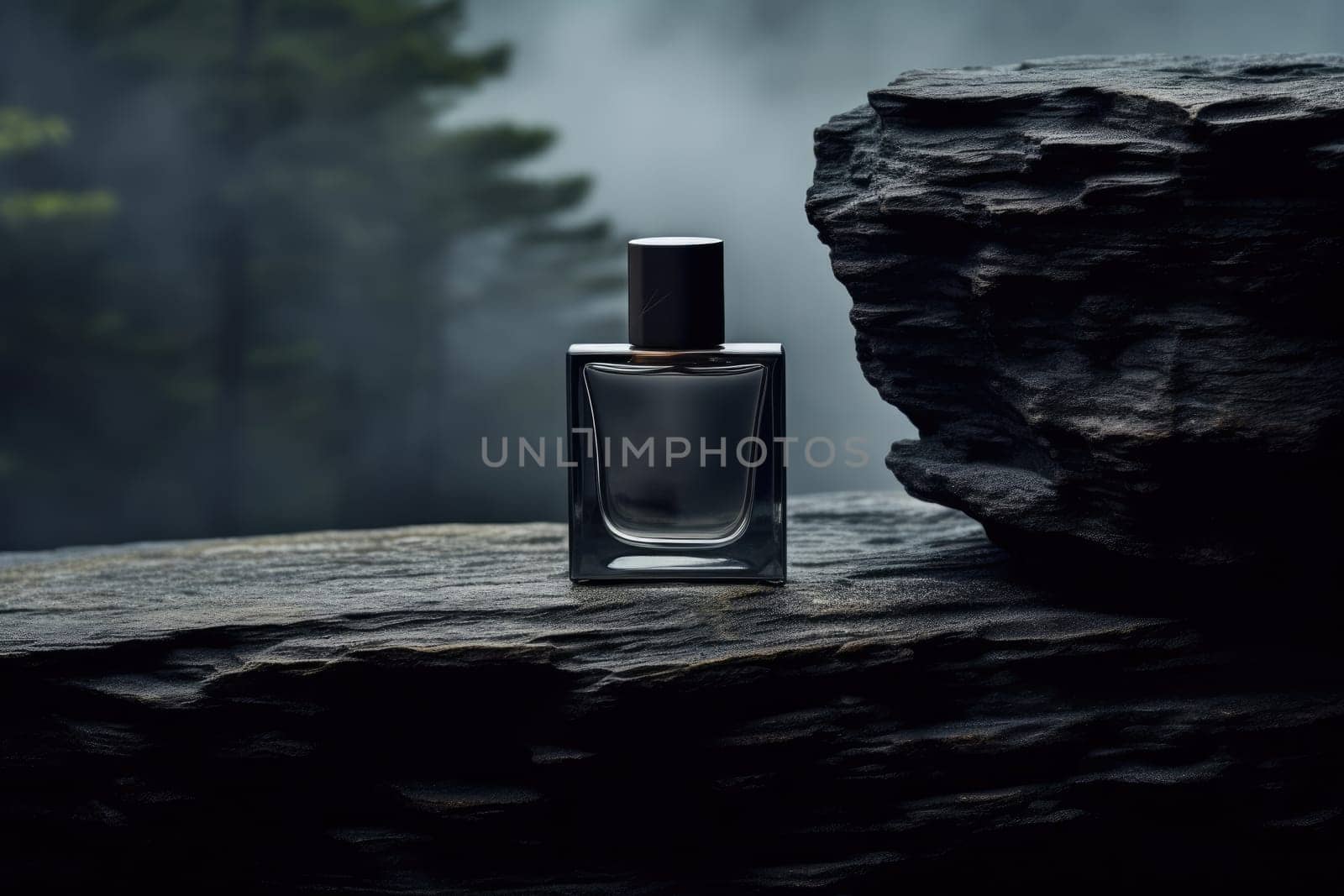 Mockup of perfume bottle, fashion cosmetic, Stylish Perfume banner, AI Generative.