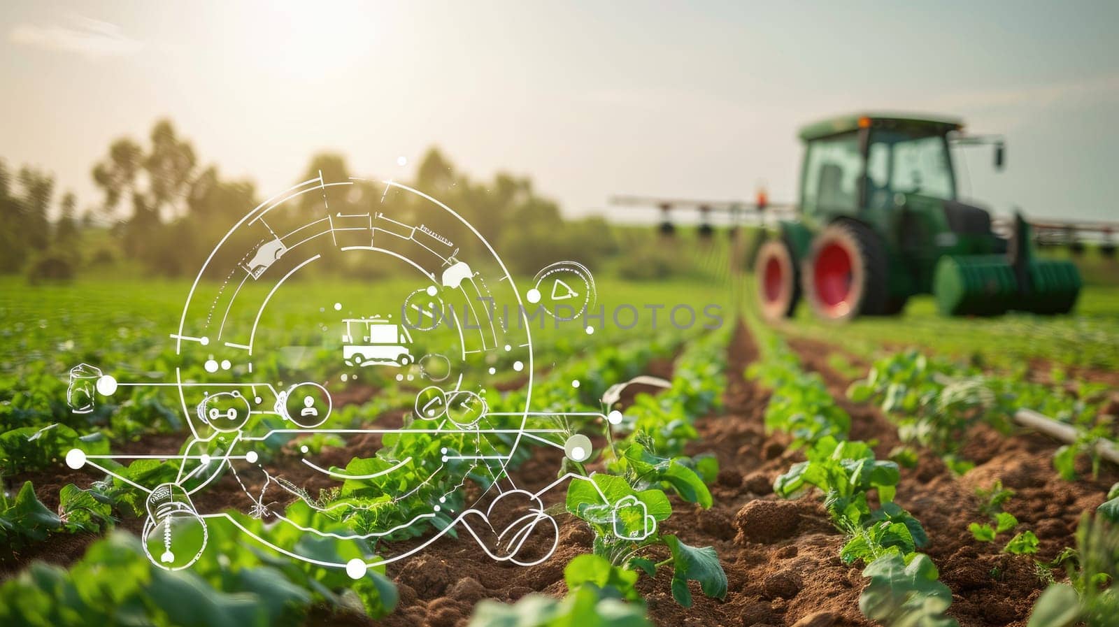 technology in farming, Precision farming system uses artificial intelligence to optimize crop yields.