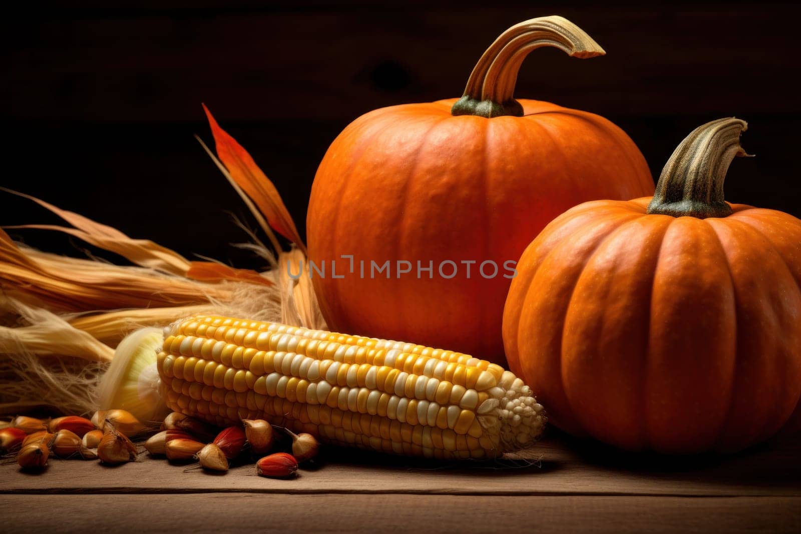 Happy Thanksgiving concept, Thanksgiving Dinner Table.