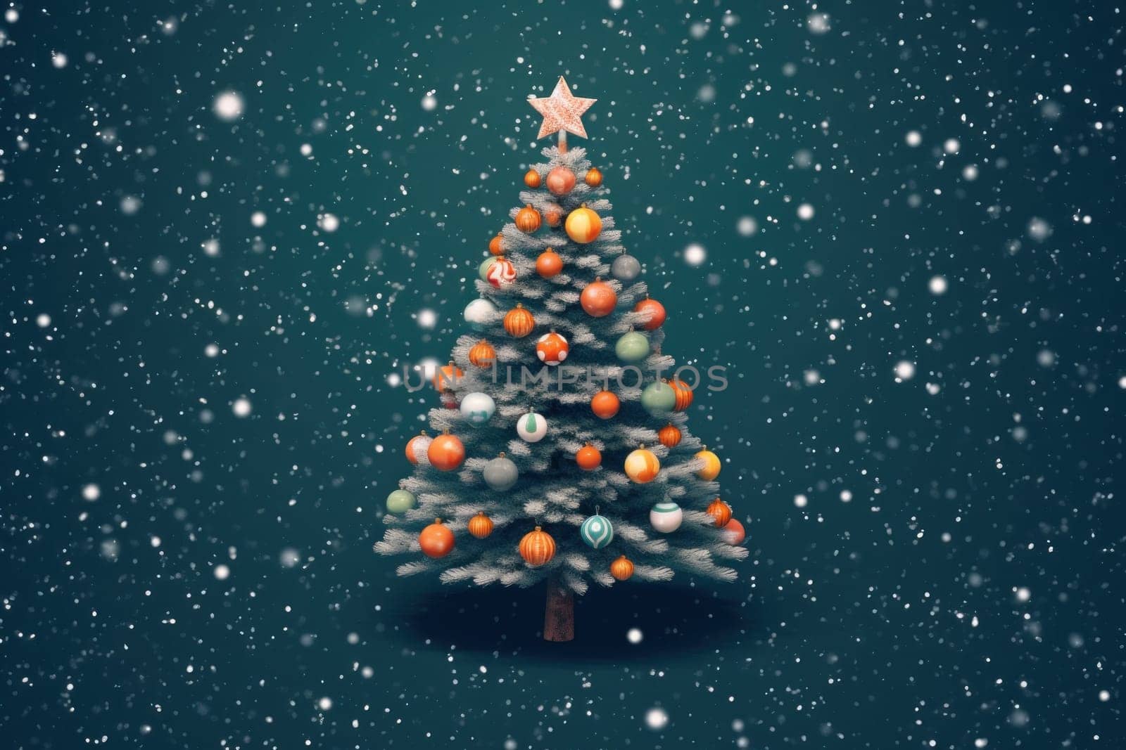 Christmas tree Motion Graphics background.