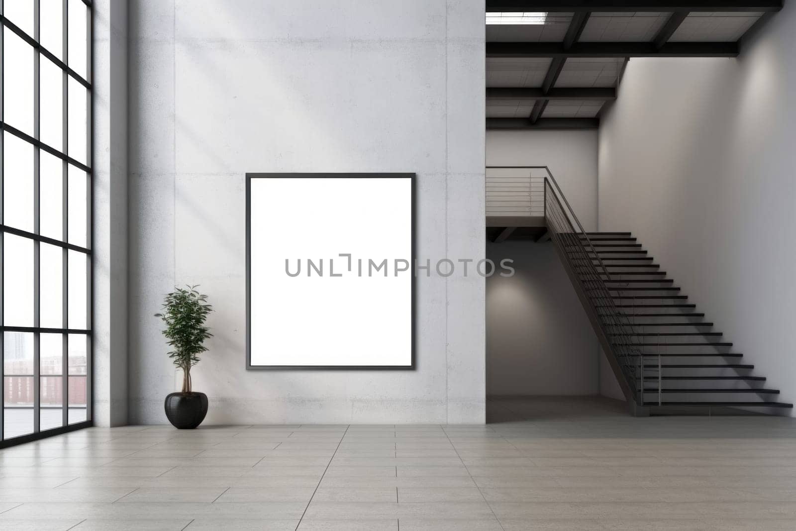Photo of stair mockup concept.