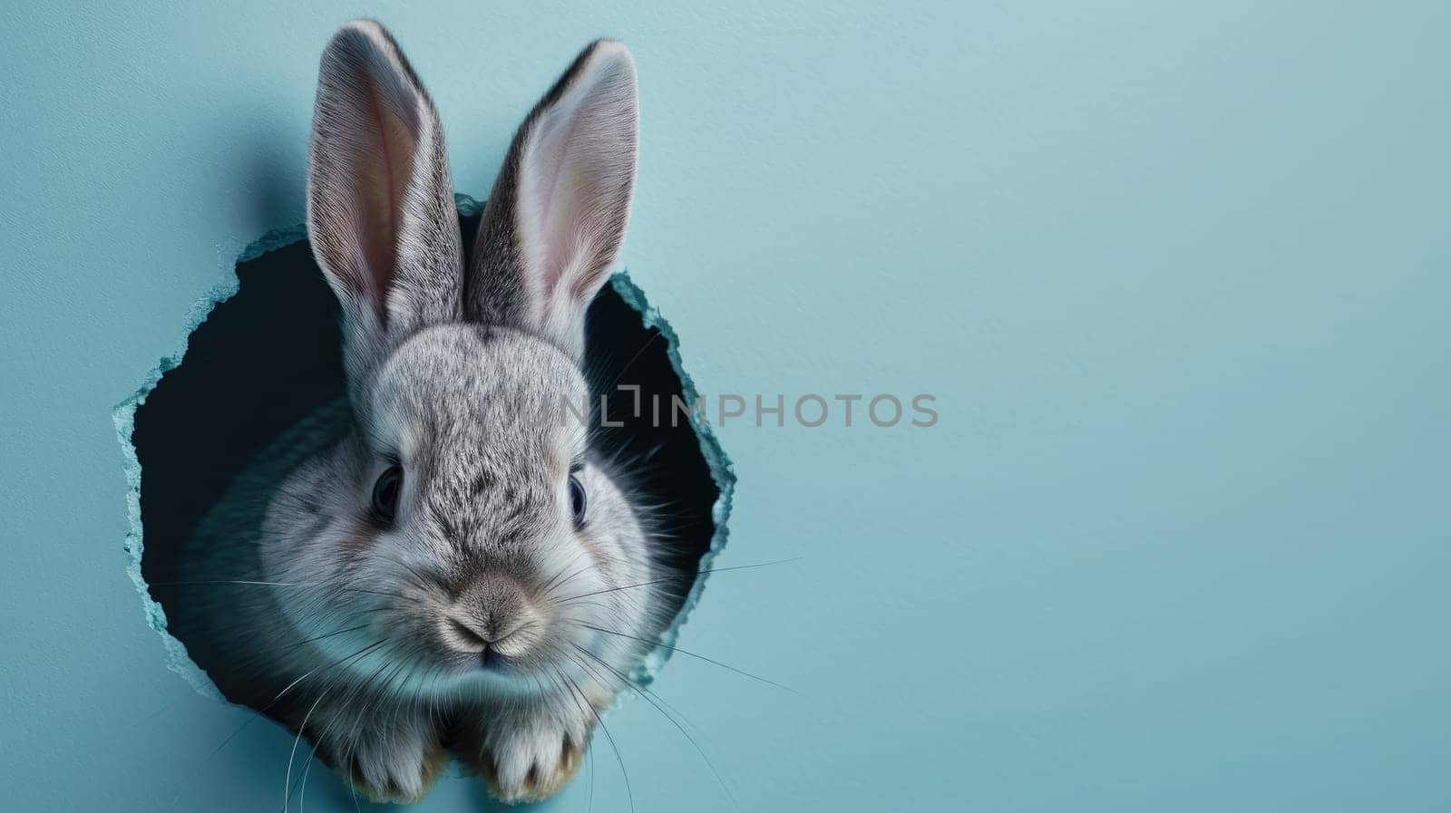 Adorable Easter Bunny With Easter Eggs, colorful Easter eggs, banner and wallpaper.