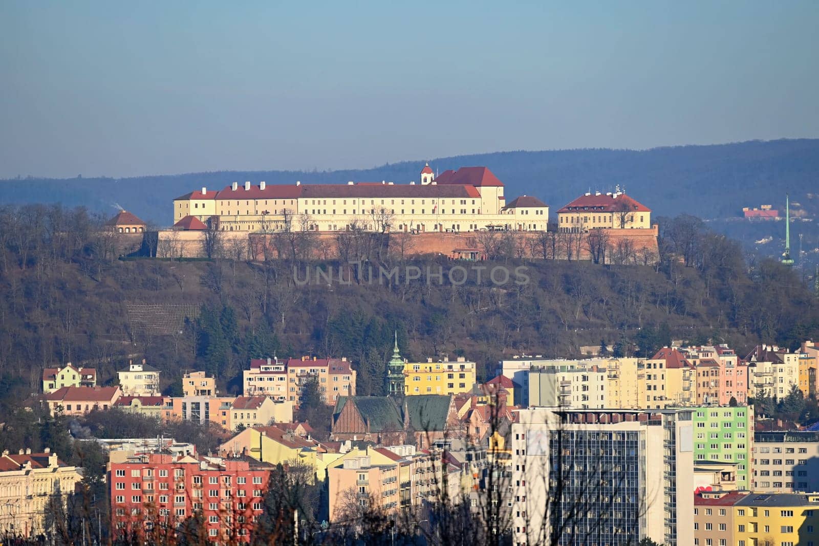 City Brno - Czech Republic - Europe. Spilberk - beautiful old castle and fortress forming the dominant of the city of Brno. by Montypeter