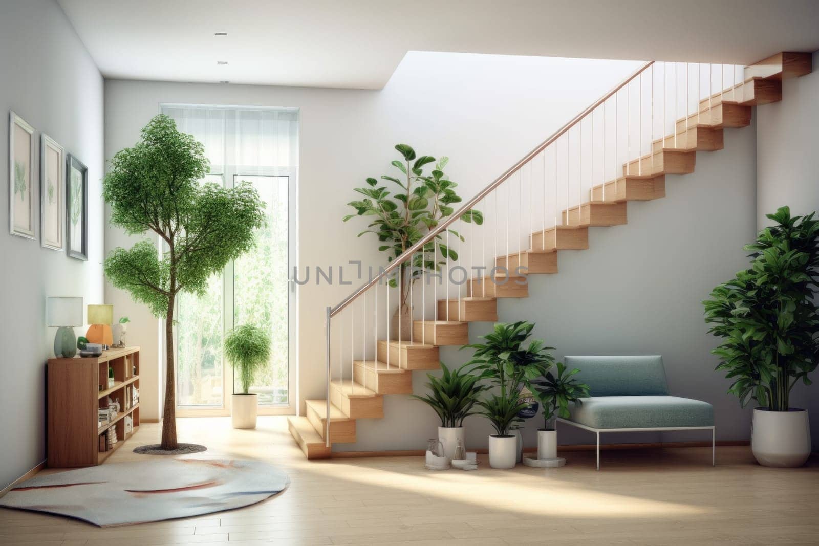 Photo of stair mockup concept.