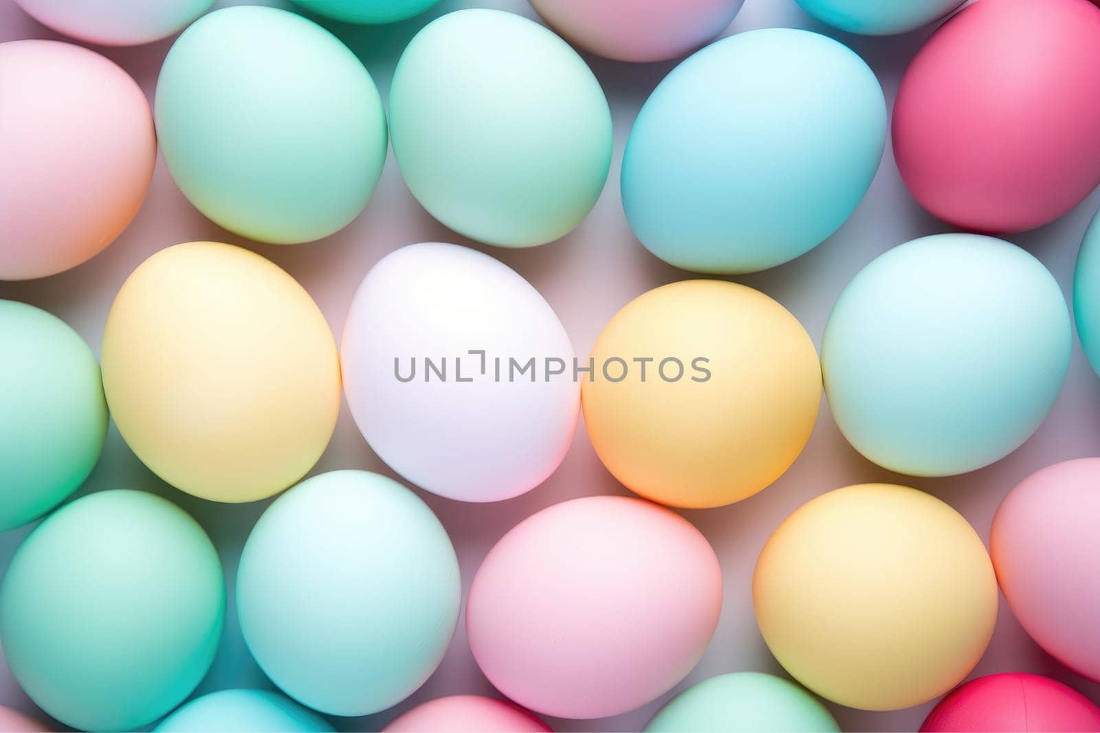 Colorful Easter Egg background with Copy space, AI Generative.
