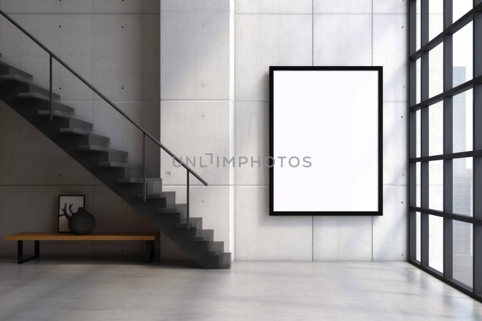 Photo of stair mockup concept.